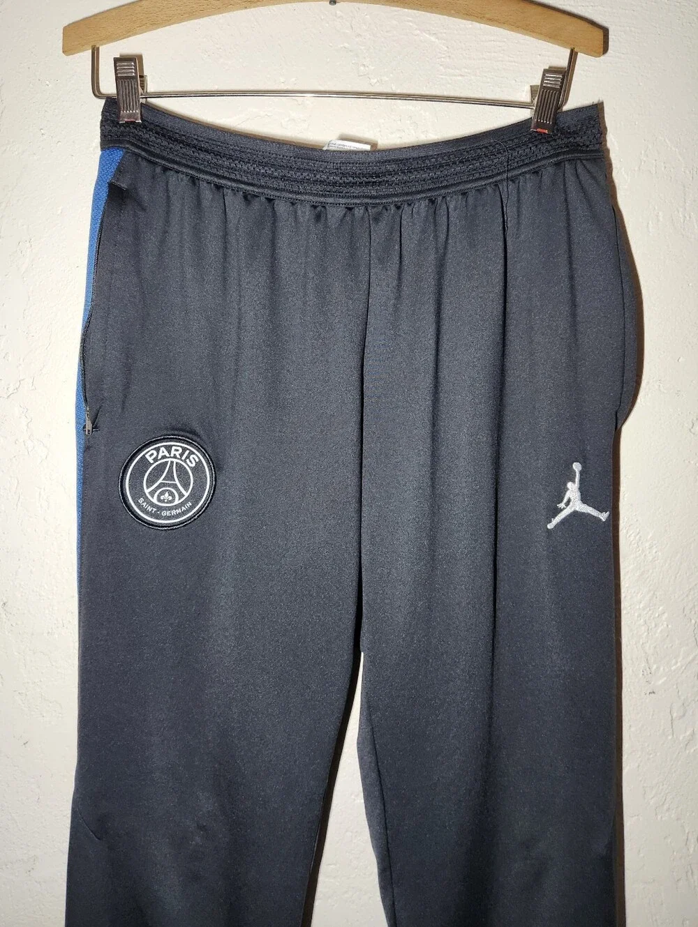 Nike Air Jordan x Paris Saint Germain Men's Size L Black Dry Strike Track Pants